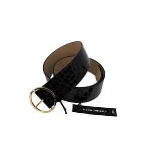 B-LOW the BELT Molly Croco Luster in Black XS